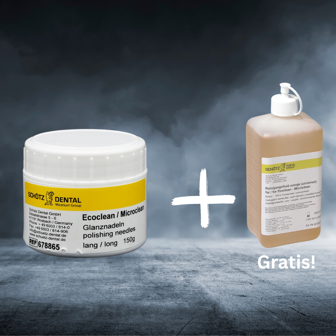 Aktion 3: kurze Nadeln 150g + 1x 500 ml Reinigungsfluid gratis