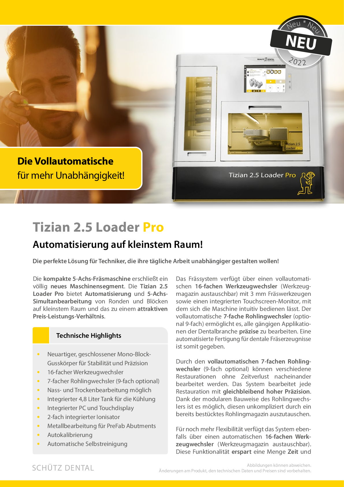 Tizian 2.5 Loader Pro Flyer (deutsch)
