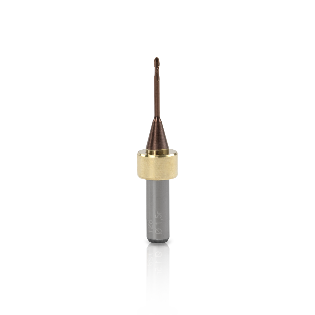 T28 - Radiusfräser 1,5 mm für CoCr/Ti, lange Ausführung