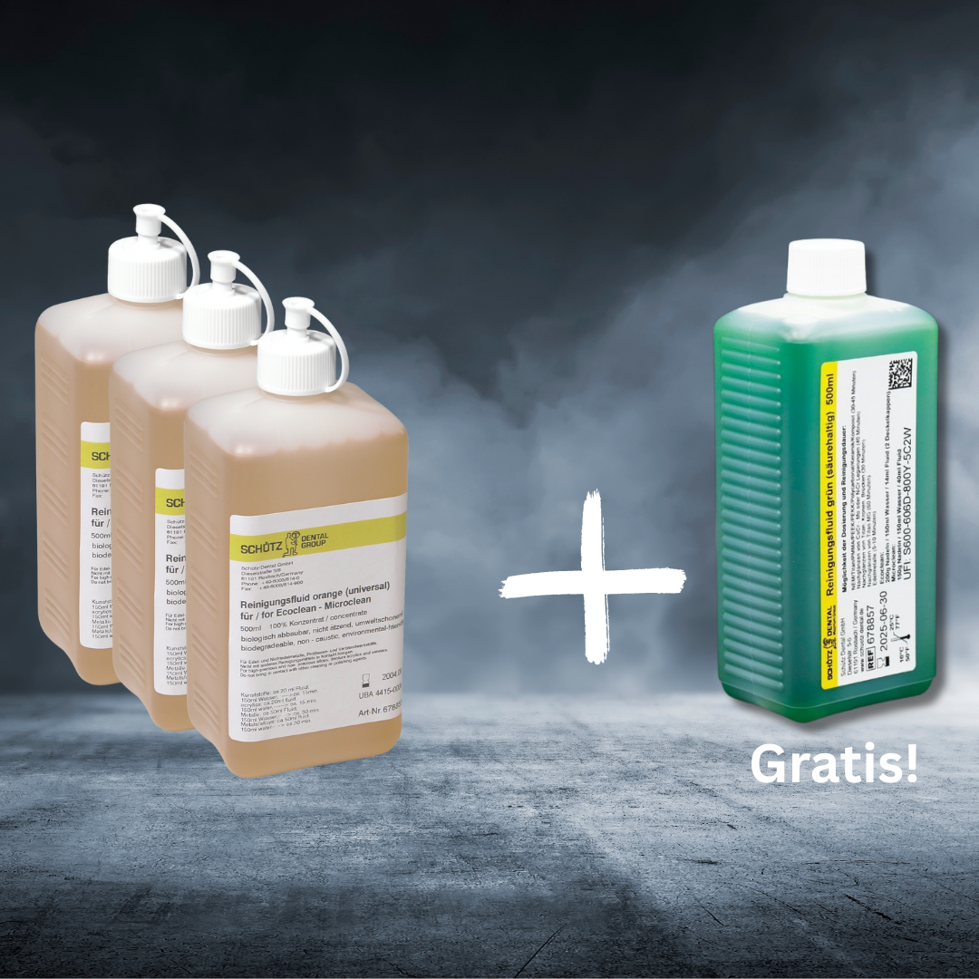 Aktion 2: 3x 500 ml orangenes Reinigungsfluid (universal) + 1 Gratis
