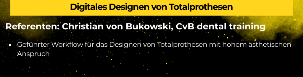 Digitales Designen von Totalprothesen