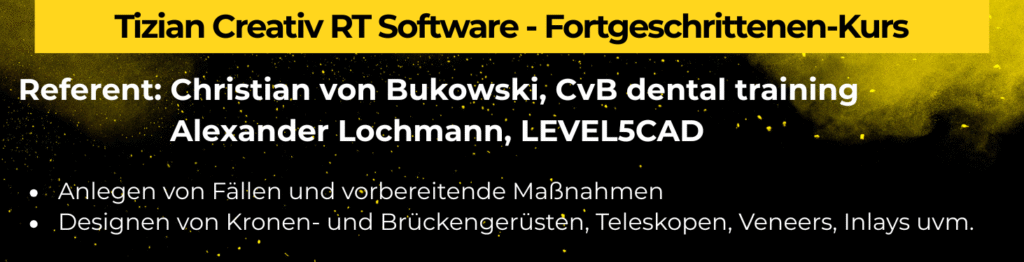 Tizian Creativ RT Software - Fortgeschrittenen-Kurs